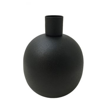 Kandelaar Boule zwart 13 cm