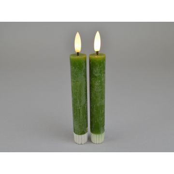 LED-Dinerkaars 2,2x16,5 cm dark green (set van 2)