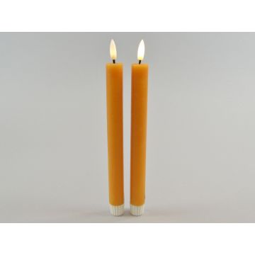 LED-Dinerkaars 2,2x24 cm honey (set van 2)