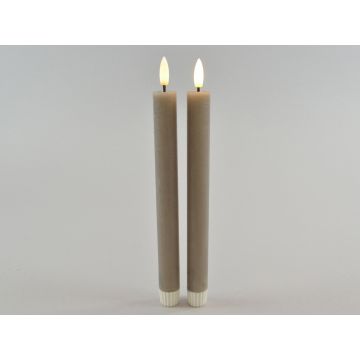 LED-Dinerkaars 2,2x24 cm dark grey (set van 2)