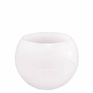 Windlicht bol 15 cm white