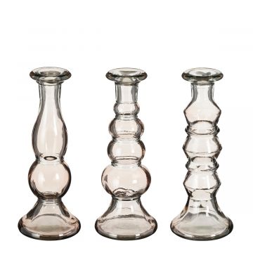 Kandelaar glas Jace 22 cm