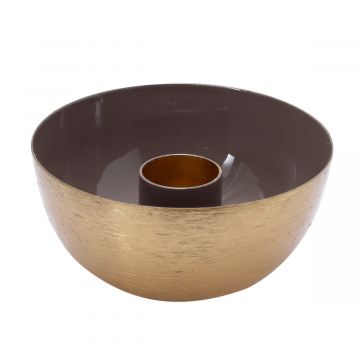 Kandelaar Kia taupe 8x4 cm