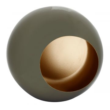 Kandelaar Poppy olive 16,5 cm