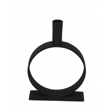 Kandelaar Ring zwart 23,5 cm