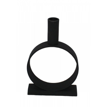 Kandelaar Ring zwart 20,5 cm