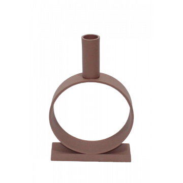 Kandelaar Ring roze 23,5 cm