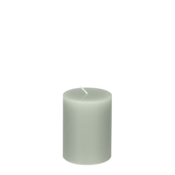 Smooth candle 6,4x8 cm steelgrey