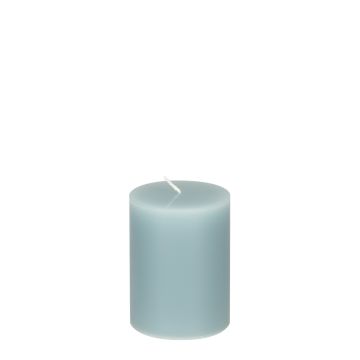 Smooth candle 6,4x8 cm sea blue