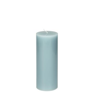 Smooth candle 6,4x16 cm sea blue