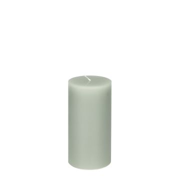 Smooth candle 6,4x12 cm steelgrey