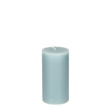 Smooth candle 6,4x12 cm sea blue