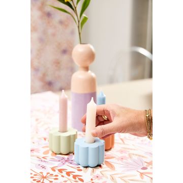 Kandelaar Belle licht blauw