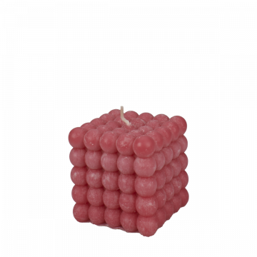 Bubble candle pink icing
