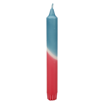 Dip dye 2,3x19 cm pink & sea blue (4pcs)
