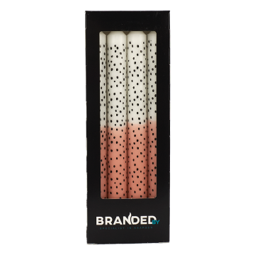Dots dip dye 2,2x25 cm special pink (box 4pcs)