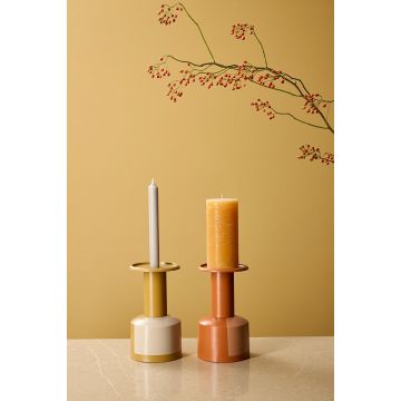 Kandelaar Kell oker/taupe