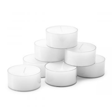 Theelichtjes 6 cm white (20 pcs) 