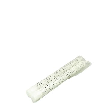 2pc dots dip dye 2,2x25 cm white