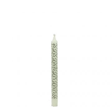 2pc Dots Dip Dye 2,2x25 cm white
