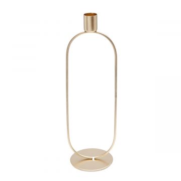 Dinerkaars kandelaar Quinn goud 19,5 cm