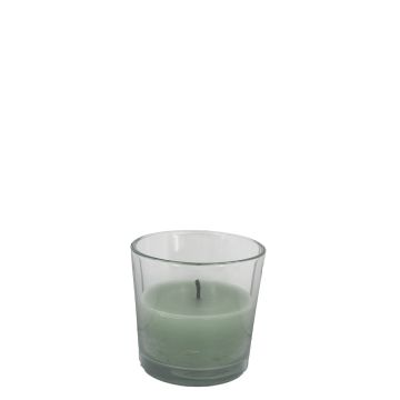 Glas kaars outdoor 16x15 cm jade green