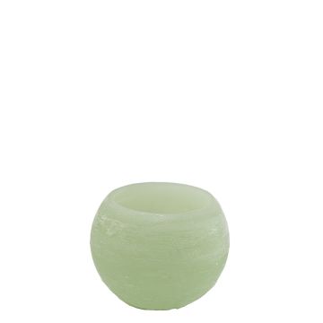 Windlicht bol 12cm light green