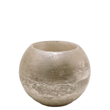 Windlicht bol 20cm bronze