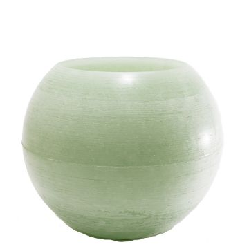 Windlicht bol 30cm light green