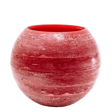 Windlicht bol 30cm red