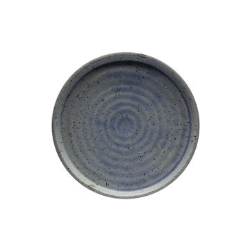 Dienblad keramiek blauw dia 28 cm