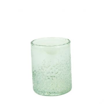 Waxinehouder glas Gina helder 8x10 cm