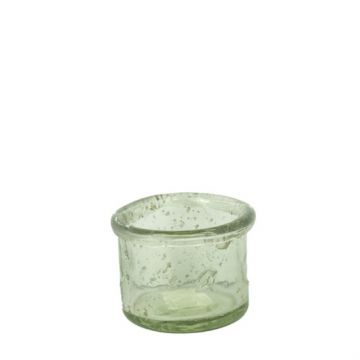 Waxinehouder glas Gwen S helder 8x7 cm