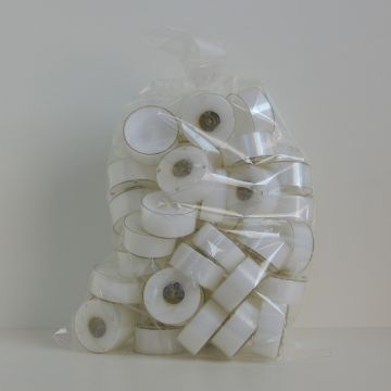 Theelichtjes 4 cm white (60 pcs) 