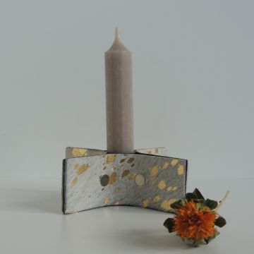 X-kandelaar wit/goud