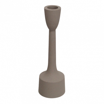 Kandelaar Ditte taupe 19 cm