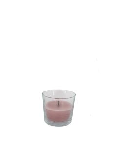 Glas kaars outdoor 14,5x12 cm antique pink