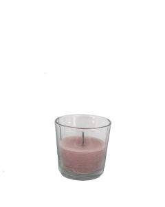 Glas kaars outdoor 16x15 cm antique pink
