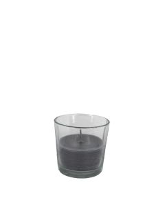 Glas kaars outdoor 16x15 cm dark grey
