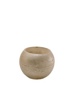 Windlicht bol 15cm bronze