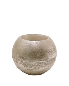 Windlicht bol 20cm bronze