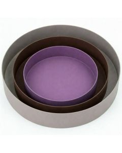 Set van 3 trays taupe/bruin/mauve