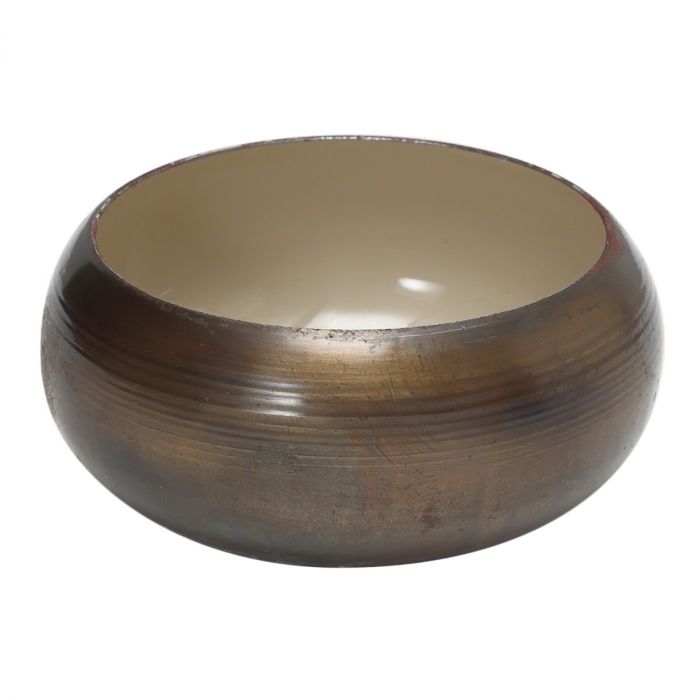 Waxinehouder Otiz antique brass/taupe main product photo