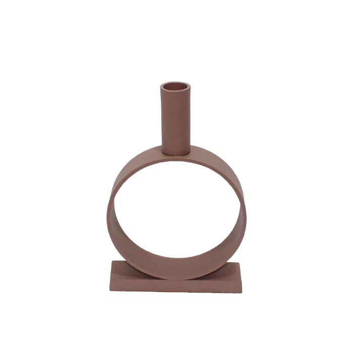 Kandelaar Ring roze 20,5 cm main product photo