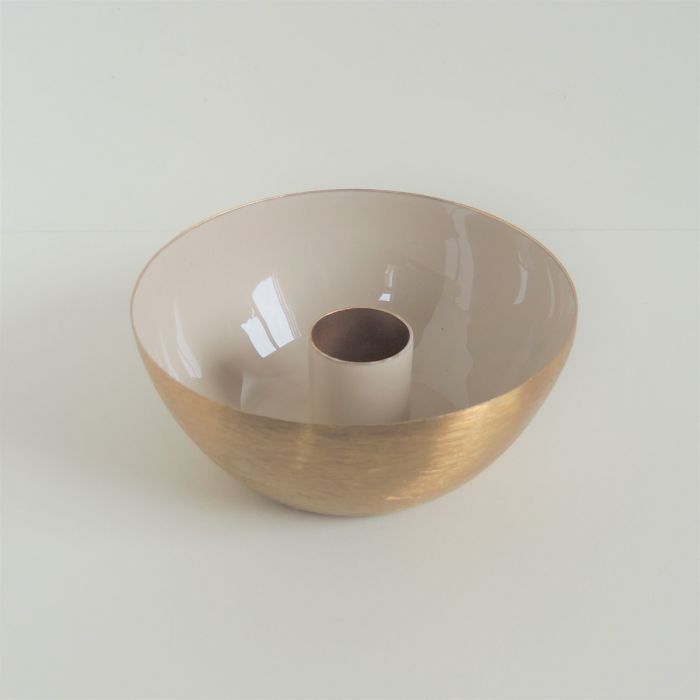 Kandelaar Jul taupe 10x4,5 cm main product photo