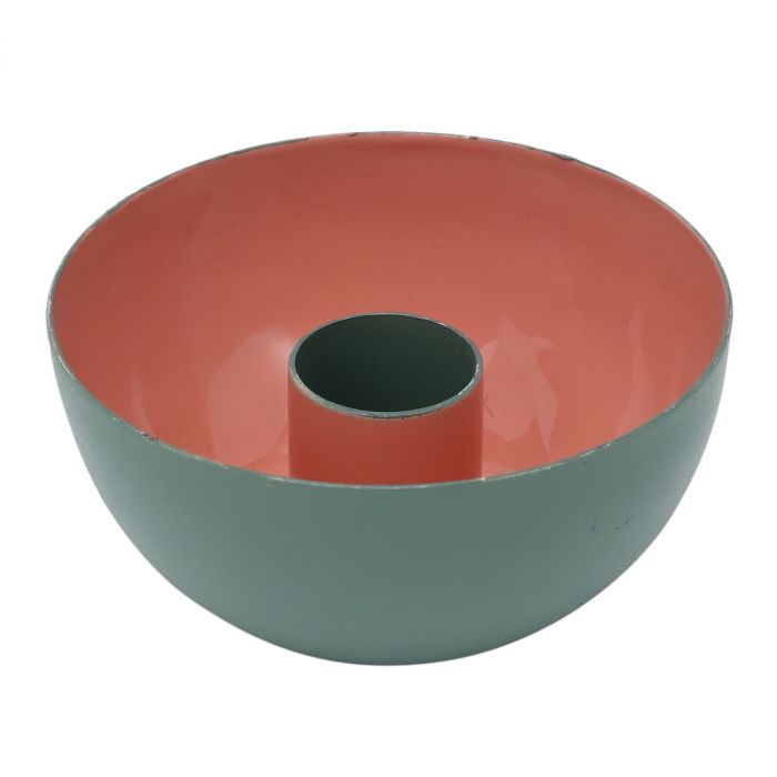 Kandelaar Jul groen/perzik main product photo