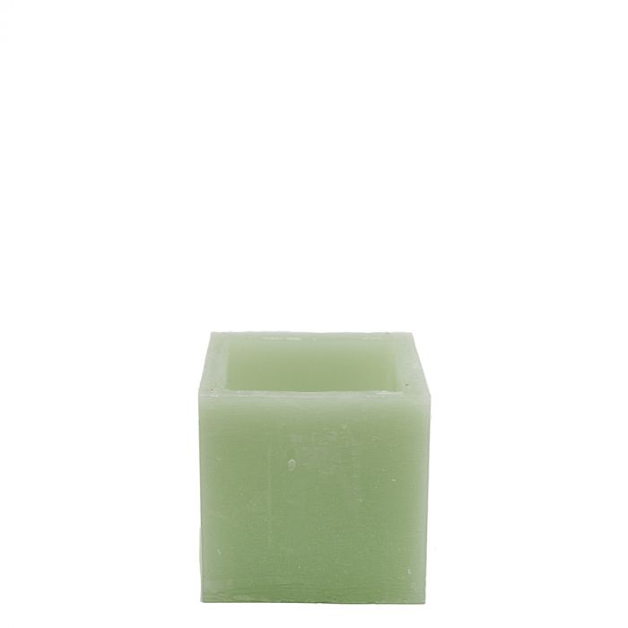 Windlicht vierkant 10x10 cm light green main product photo