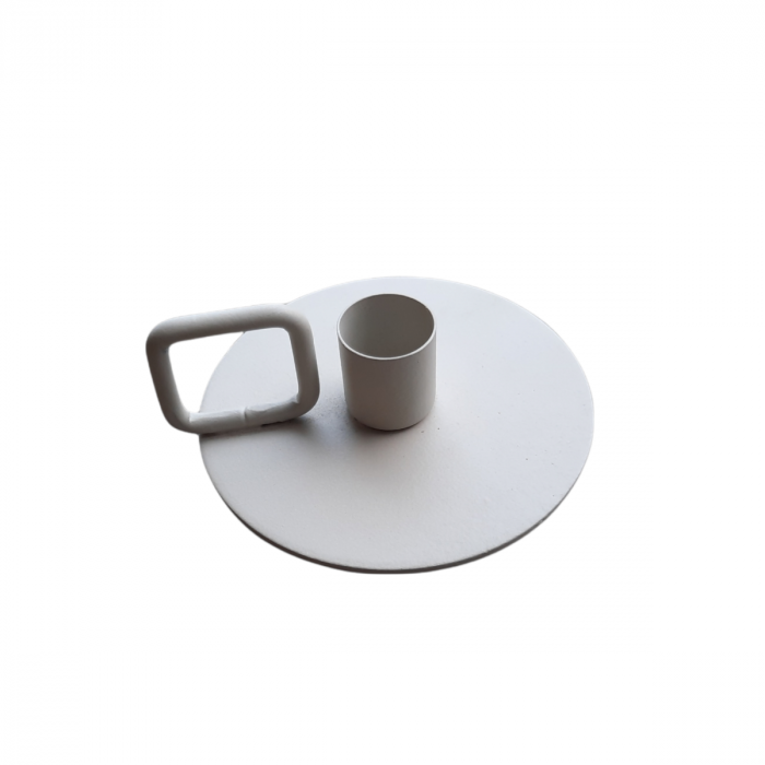 Kandelaar square zilver main product photo