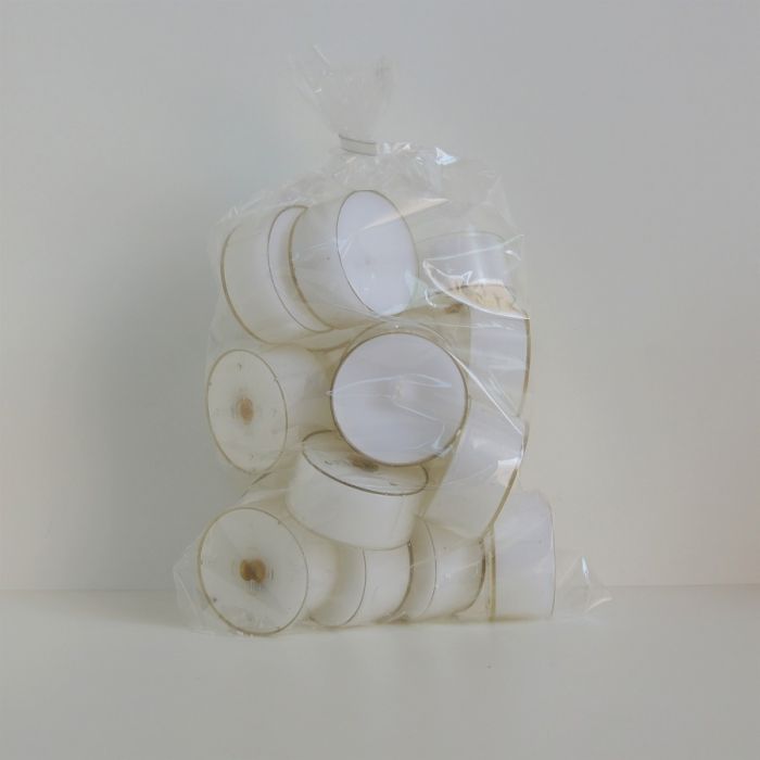 Theelichtjes 6 cm white (20 pcs) main product photo